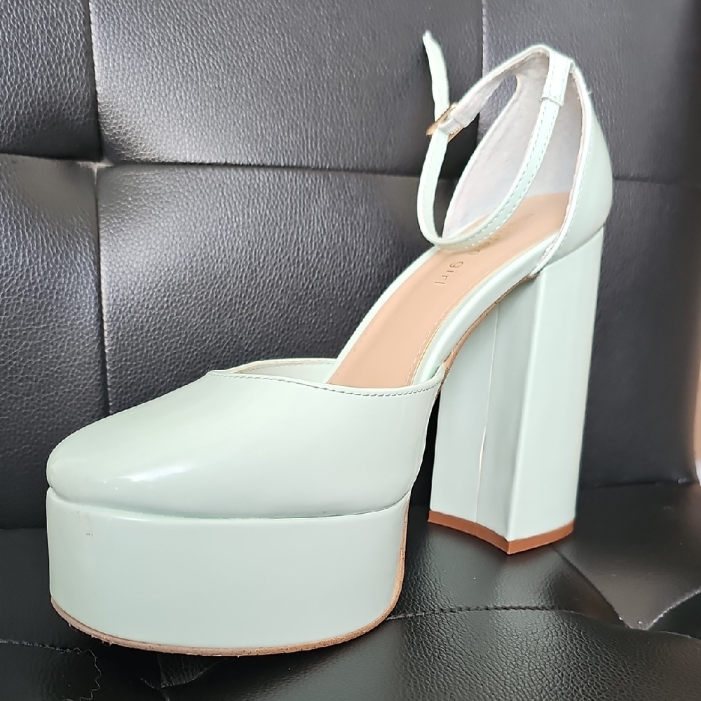 Madden Girl Mint Green Platform Heels